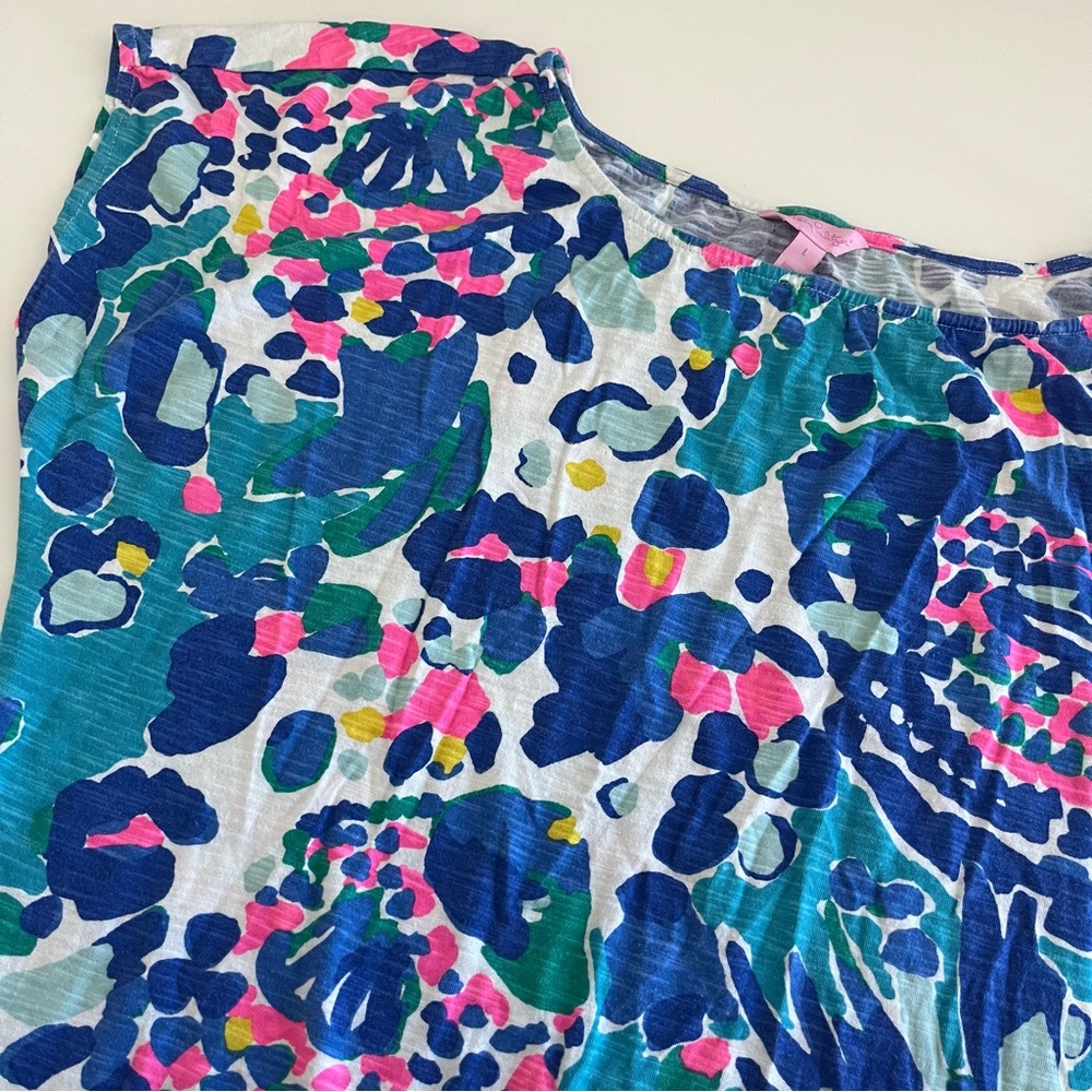Lilly Pulitzerโ Womenโs Tilla Tunic Dress Multi Hit The Spot Large preppy